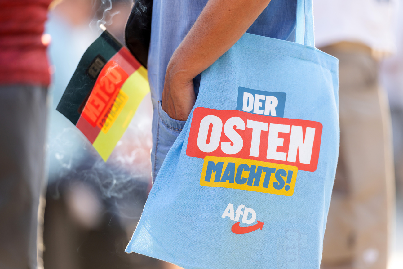 Wahlkampf der AfD Th�ringen mit Spitzenkandidat H�cke