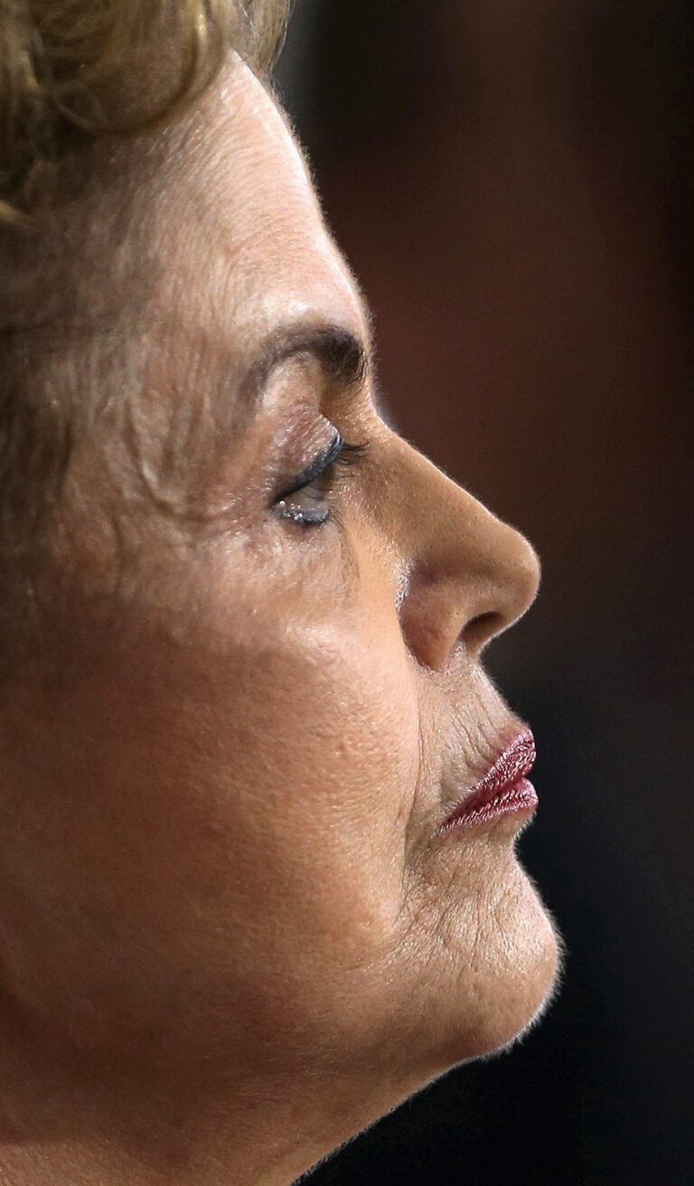 Brazil's President Rousseff attends a news conference at the Planalto Palace in Brasilia