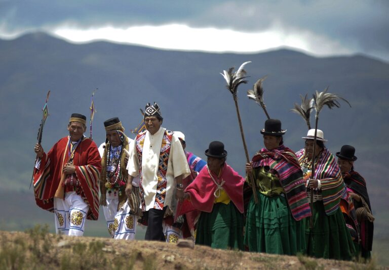 BOLIVIA-MORALES-INAUGURATION-RITUAL