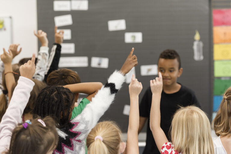 Primary school class 1c pictured during a double science and reading lesson at the schoolhouse Vinci, Public School Suhr, Canton of Aargau, Switzerland, on June 25, 2018. The Public School Suhr consists of kindergartens, primary schools and senior classes. (KEYSTONE/Christian Beutler)