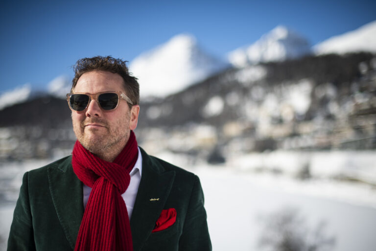 Gemeindepraesident Christian Jott Jenny posiert fuer ein Portrait am Mittwoch, 6. Februar 2019, in St. Moritz. (KEYSTONE/Gian Ehrenzeller)