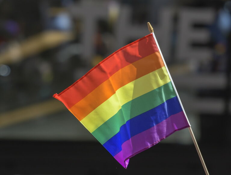 epa07663431 (FILE) - A pride flag during the 49th annual New York City Gay Pride March that commemorates the riots that erupted in response to a police raid at a New York gay bar, in New York, USA, 24 June 2018 (reisssued 21 June 2019). Located in New York City's Christopher Street in the Greenwich Village district the gay bar became famous in the LGBT (Lesbian, gay, bisexual, and transgender) community worldwide when gay people gathered to protest against a police raid in the morning hours of 28 June 1969. The uprise against the raids and a series of protests against the homophobic policy in the US of the 1950's and 60's is regarded one of the most important events heralding the international gay liberation movement. The event that sees its 50th anniversary in 2019 is celebrated annually with Gay Pride and Christopher-Street-Day parades all over the world. EPA/PORTER BINKS *** Local Caption *** 54438441