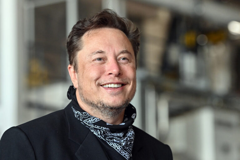 FILED - 13 August 2021, Brandenburg, Grünheide: Elon Musk, Tesla CEO, stands during a press event at the Tesla Gigafactory. (to dpa: 