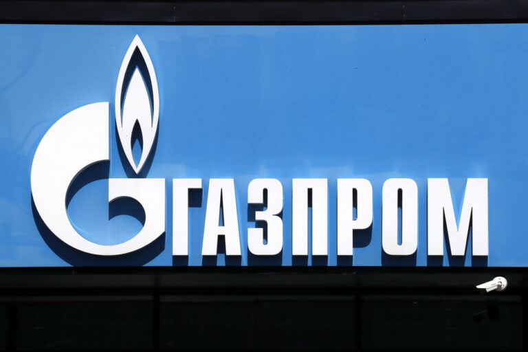 epa09916745 Exterior view of the Gazprom building in St. Petersburg, Russia, 29 April 2022. Gazprom has completely suspended gas supplies to the Bulgarian company Bulgargaz and the Polish PGNiG. The reason is due to their failure to pay in rubles in due time, it is said in a statement of the Russian holding. On 23 March, Russian President Putin ordered that so-called 