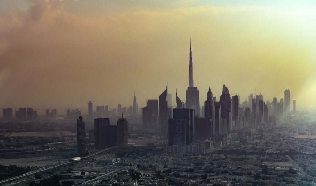 Dubai City Skyline. Creator: Viet Chu.. (KEYSTONE/HERITAGE IMAGES/Artography Limited)
