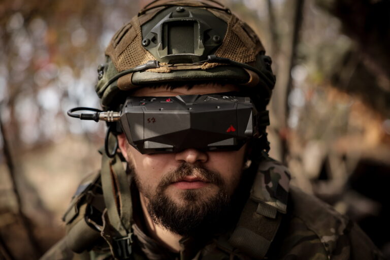 epa10952158 A serviceman of Separate 14th Regiment of Armed Forces of Ukraine, call-sign Spokiy, wears glasses to operate a FPV strike drone on the front line in Zaporizhia region, 27 October 2023 (issued 01 November 2023). The FPV (First Person View) drone is a compact device that operates within short distances of 5-20 km. It can transport various types of ammunition capable of destroying vehicles, personnel, and even armored vehicles, proceeding towards the target one-way while carrying the payload. Last year saw an escalation in the use of FPV (first person view) drones in the Russian war in Ukraine. Drones have become an economical and effective weapon that can save the lives of personnel during an attack or active defense by providing the ability to operate from protected positions. A single drone, that costs less than 1000 euros, can effectively destroy military vehicles and achieve closed targets. The production of these simple drones is straightforward, making them economical and widely available. EPA/OLEG PETRASYUK ATTENTION: This Image is part of a PHOTO SET