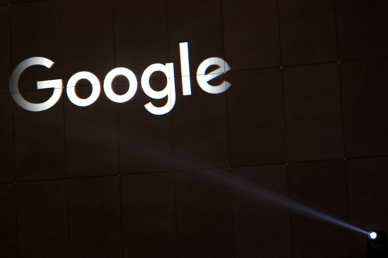 epa11634613 A logo of Google is seen on the wall during the groundbreaking ceremony for Malaysia's first Google data centre in Kuala Lumpur, Malaysia, 01 October 2024. ‘Google's investment is expected to generate an economic impact exceeding US$3.2 billion (EURO2.87 billion) and create 26,500 jobs by 2030', according to a press statement. EPA/FAZRY ISMAIL