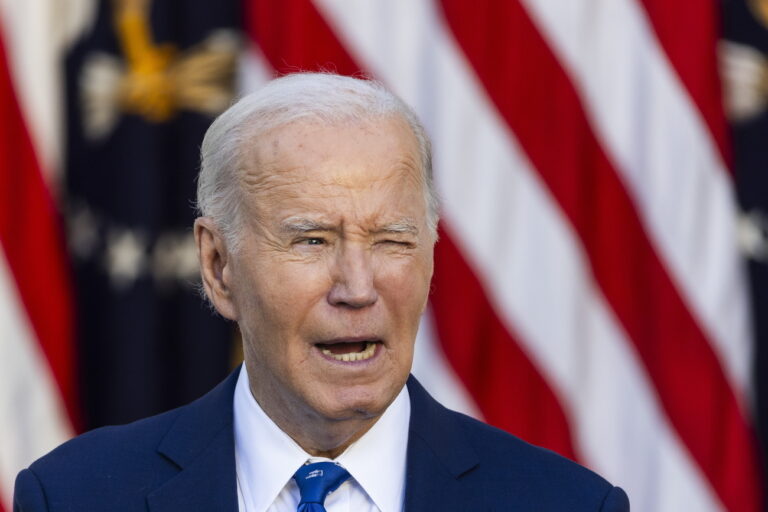 epa11742638 US President Joe Biden speaks in the Rose Garden of the White House about a ceasefire agreement between Israel and Hezbollah, in Washington, DC, USA, 26 November 2024. Biden confirmed that a ceasefire agreement between Israel and the Lebanese group Hezbollah was approved by Israel's cabinet and will take effect early on 27 November. EPA/JIM LO SCALZO