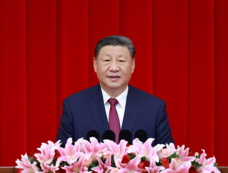 epa11799860 Chinese President Xi Jinping, who is also the General Secretary of the Communist Party of China Central Committee and the Chairman of the Central Military Commission, delivers an important speech at the New Year gathering organized by the National Committee of the Chinese People's Political Consultative Conference (CPPCC) in Beijing, China, 31 December 2024. EPA/XINHUA / WANG YE CHINA OUT / UK AND IRELAND OUT / MANDATORY CREDIT EDITORIAL USE ONLY