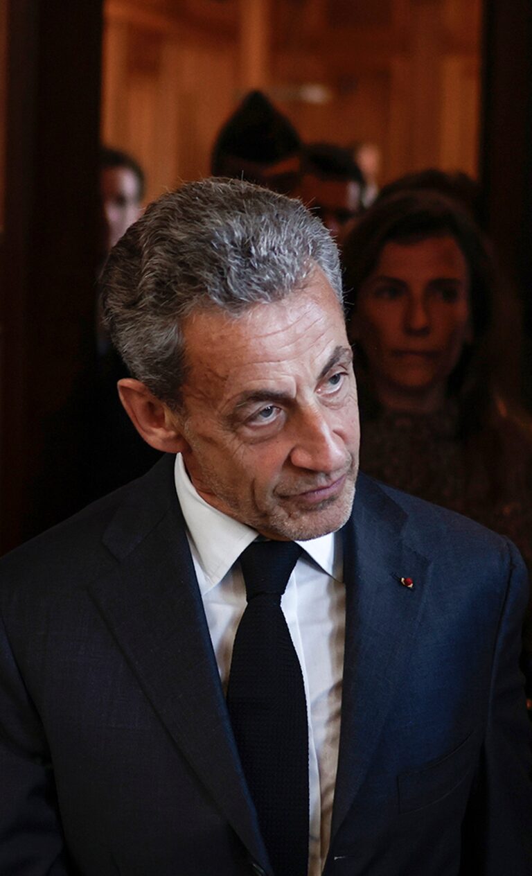 Nicolas Sarkozy appears at the court of appeal in Paris