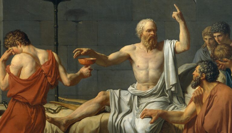 The Death of Socrates by Jacques-Louis David