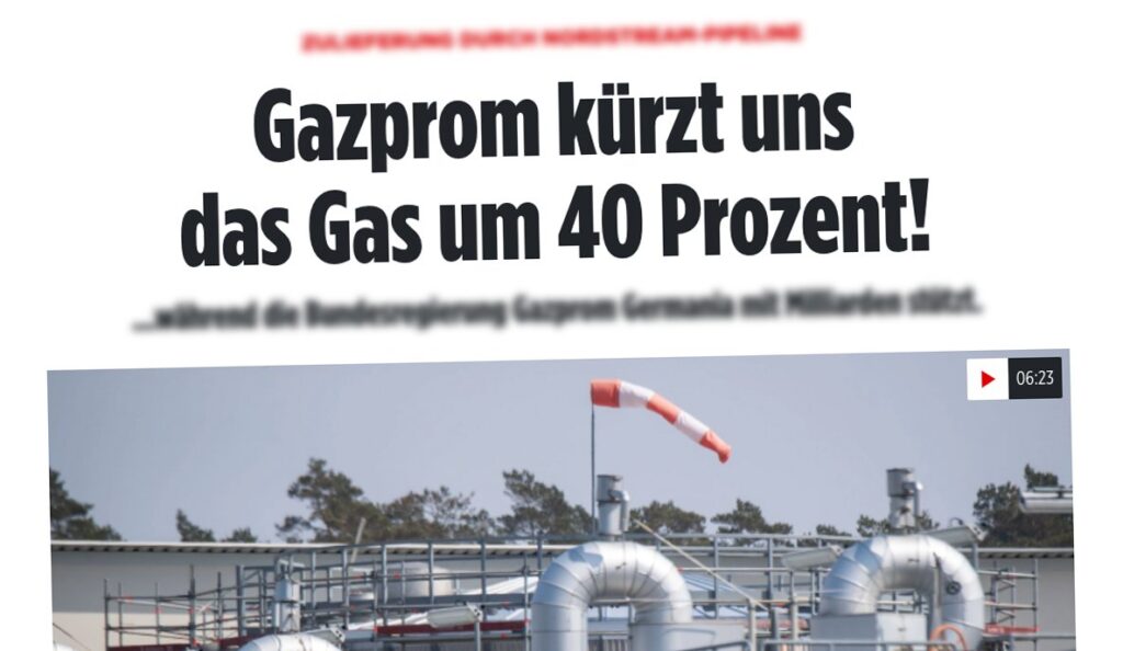 Deutschlands Staats-Milliarden finanzieren Gazprom Germania: Deutsche Gaskunden werden Opfer der eigenen Sanktionen