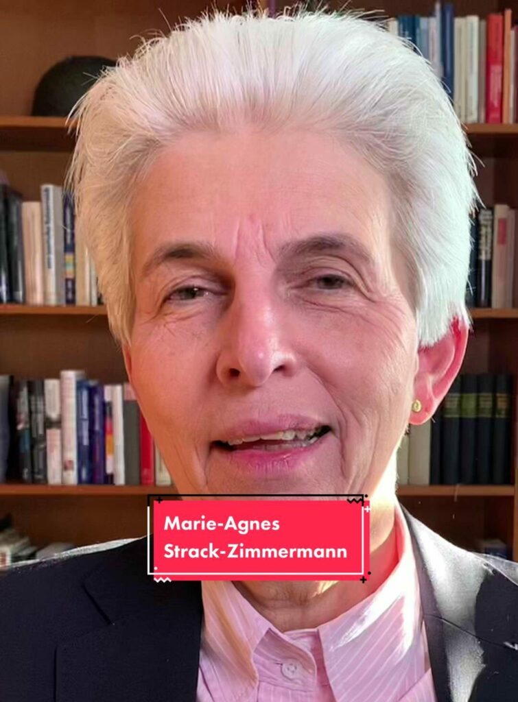FDP-Frau Strack-Zimmermann erklärt Kindern den Krieg: immer feste druff