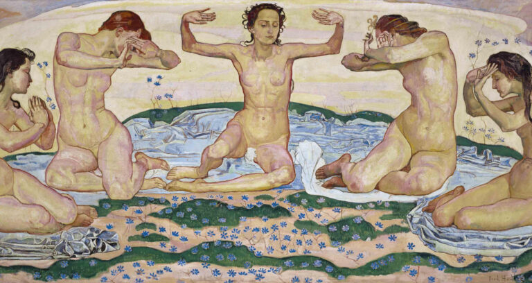 D993Y8 Ferdinand Hodler (1853  1918) Swiss painter. 'The Day' 1900.