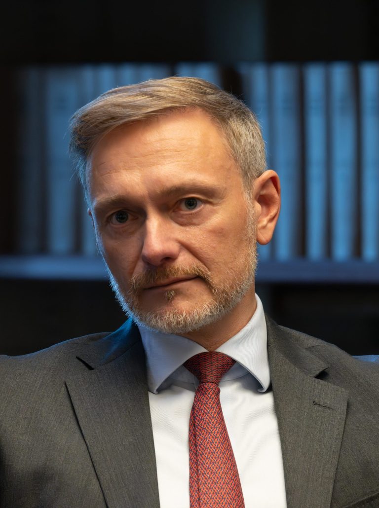 23 October 2024, USA, Washington: Christian Lindner (FDP), Federal Minister of Finance, speaks at Georgetown University during a Fireside Chat. Photo: Soeren Stache/dpa (KEYSTONE/DPA/Soeren Stache)