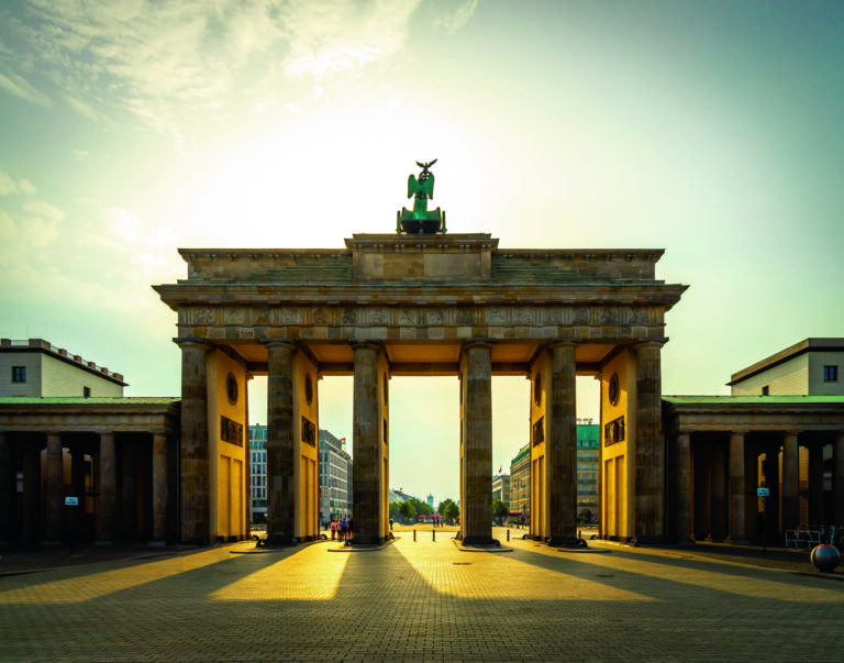 Brandenburg gate in summer day, Berlin