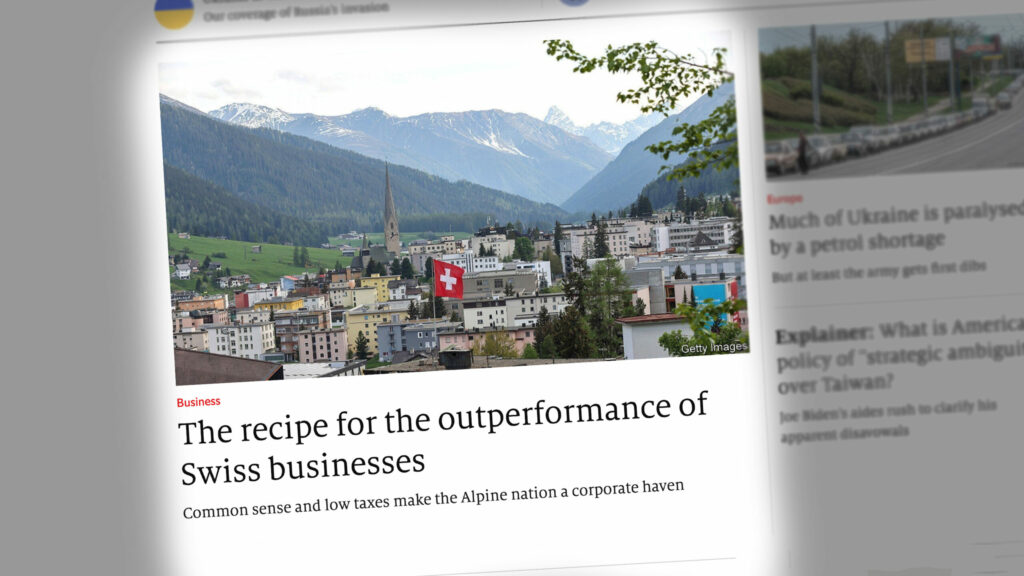 Pflichtlektüre für Davos: Der Economist erklärt, warum die Schweiz ein Paradies für Unternehmen ist. Einen Vorbehalt meldet er dann aber doch an